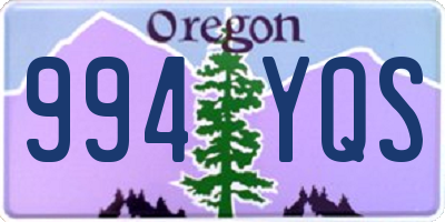 OR license plate 994YQS