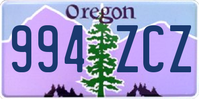 OR license plate 994ZCZ