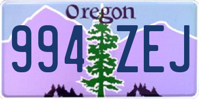 OR license plate 994ZEJ