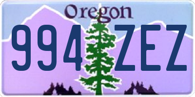 OR license plate 994ZEZ