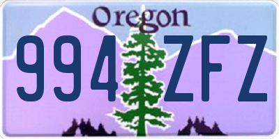OR license plate 994ZFZ