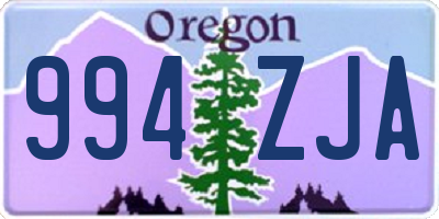 OR license plate 994ZJA