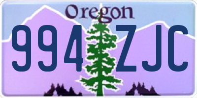 OR license plate 994ZJC