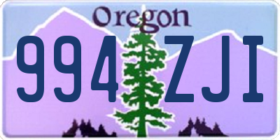 OR license plate 994ZJI