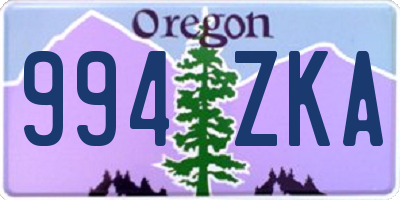 OR license plate 994ZKA