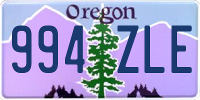 OR license plate 994ZLE