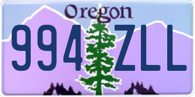 OR license plate 994ZLL