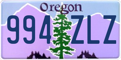 OR license plate 994ZLZ