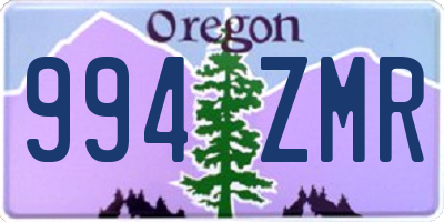 OR license plate 994ZMR