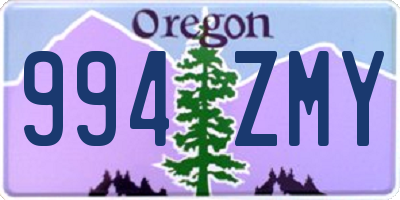 OR license plate 994ZMY