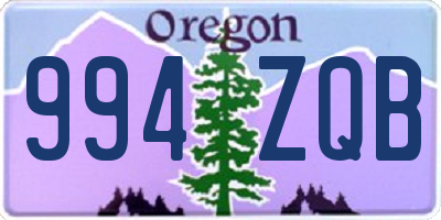 OR license plate 994ZQB