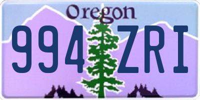 OR license plate 994ZRI