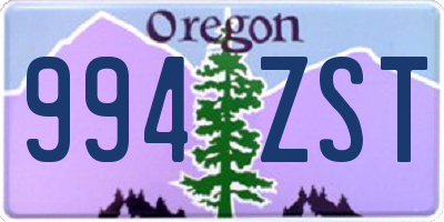 OR license plate 994ZST
