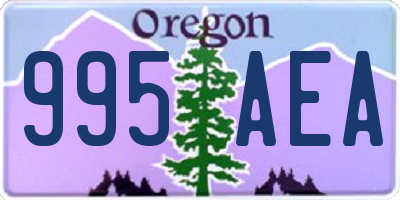 OR license plate 995AEA