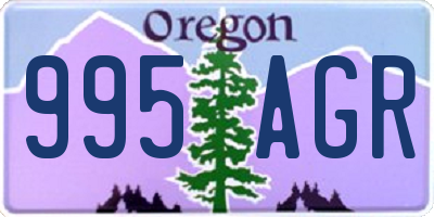 OR license plate 995AGR