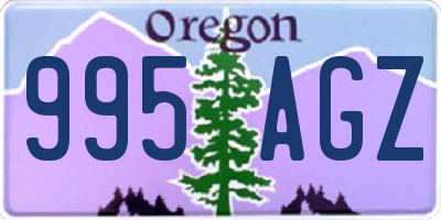 OR license plate 995AGZ