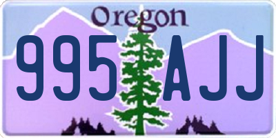 OR license plate 995AJJ