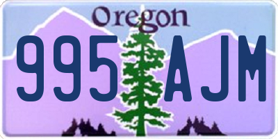 OR license plate 995AJM