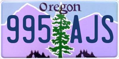 OR license plate 995AJS