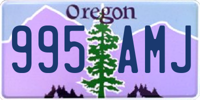 OR license plate 995AMJ
