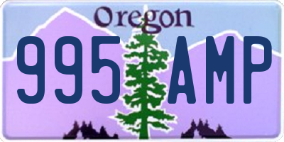 OR license plate 995AMP