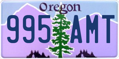 OR license plate 995AMT