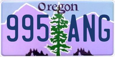 OR license plate 995ANG