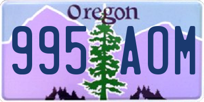 OR license plate 995AOM