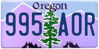 OR license plate 995AOR