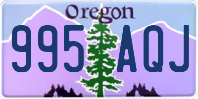 OR license plate 995AQJ