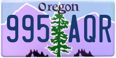 OR license plate 995AQR