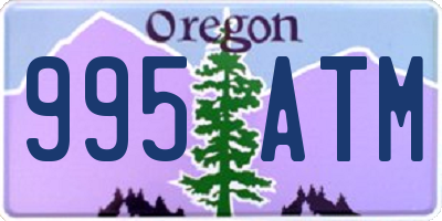 OR license plate 995ATM