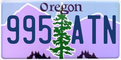 OR license plate 995ATN