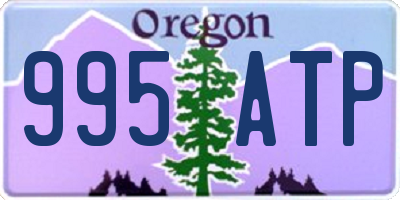 OR license plate 995ATP