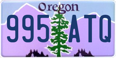OR license plate 995ATQ