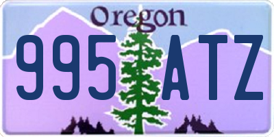 OR license plate 995ATZ