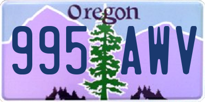 OR license plate 995AWV