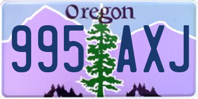 OR license plate 995AXJ