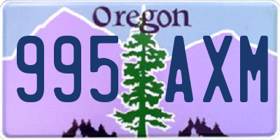 OR license plate 995AXM