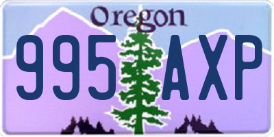 OR license plate 995AXP