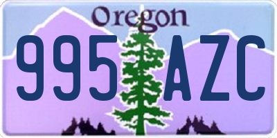 OR license plate 995AZC