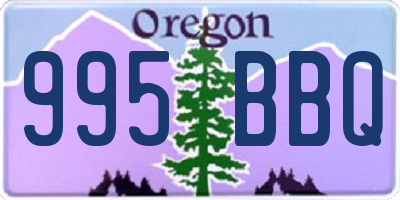 OR license plate 995BBQ