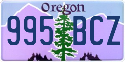 OR license plate 995BCZ