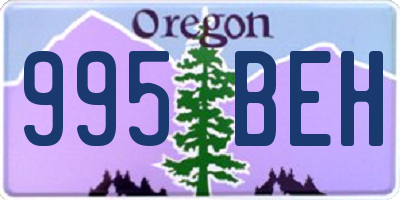 OR license plate 995BEH
