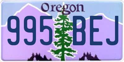 OR license plate 995BEJ