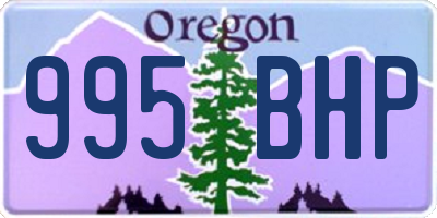 OR license plate 995BHP