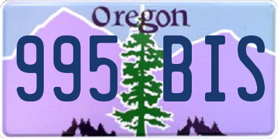 OR license plate 995BIS