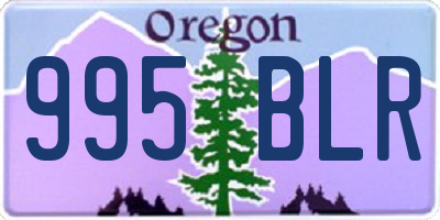 OR license plate 995BLR