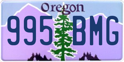 OR license plate 995BMG