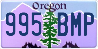 OR license plate 995BMP